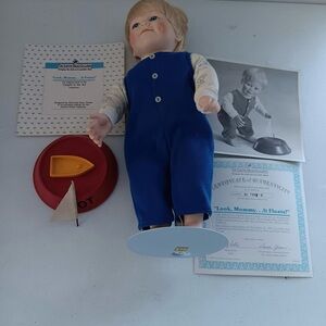 Ashton Drake Galleries Porcelain Doll “Look Mommy, It Floats” COA RD-0977-B